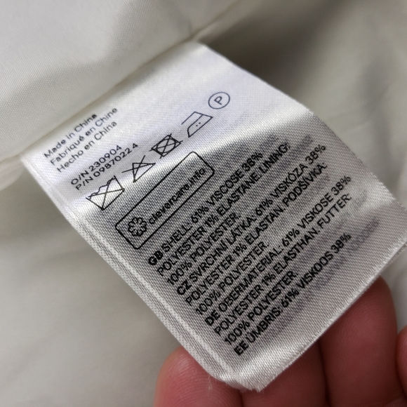 EUC✨ H&M women's large light green blue spring tweed blazer - Picture 3 of 12